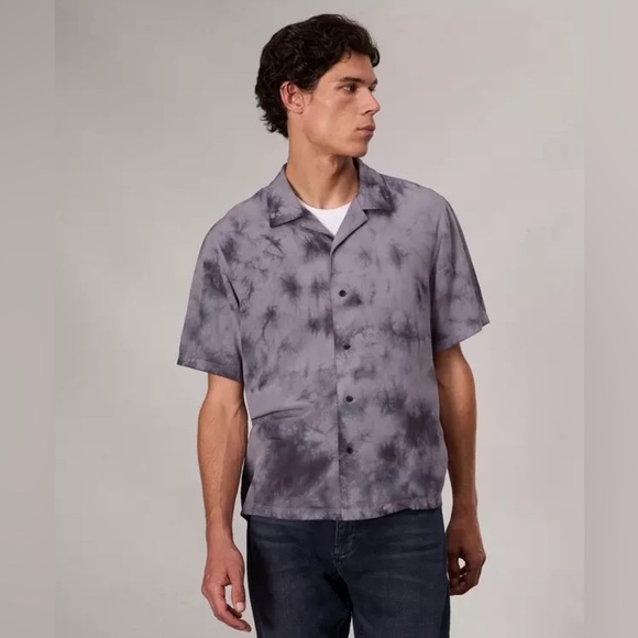 Rag & Bone Avery Print Camp Shirt Cali Skate Excellent Size XXL - Picture 6 of 9